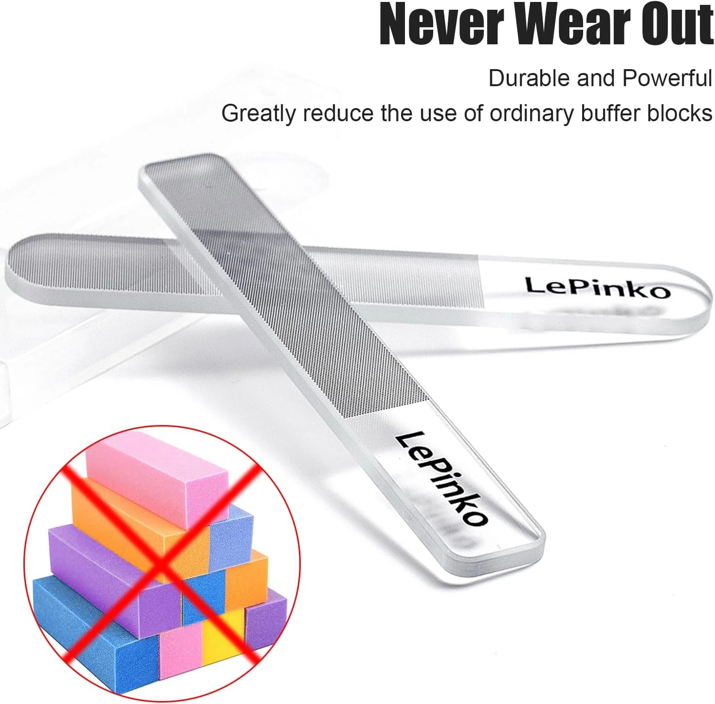 ست براق کننده ناخن شیشه ای نانو LePinko، بافر ناخن چند منظوره برای شکل دادن، صاف کردن و صیقل دادن ناخن های طبیعی، مجموعه سوهان ناخن کریستالی ظریف، ابزار مانیکور حرفه ای برای استفاده در خانه و سالن، 2 عدد ست براق کننده ناخن شیشه ای نانو LePinko، بافر ناخن چند منظوره برای شکل دادن، صاف کردن و صیقل دادن ناخن های طبیعی، مجموعه سوهان ناخن کریستالی ظریف، ابزار مانیکور حرفه ای برای استفاده در خانه و سالن، 2 عدد