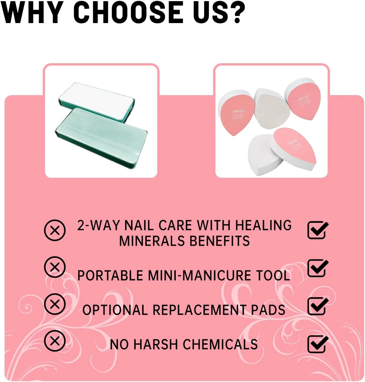 سوهان و بافر ناخن Karroy برای ناخن های طبیعی، صاف و صیقلی کردن سطح ژل، درجه زبری 800/4000 (مدل قطره ای) سوهان و بافر ناخن Karroy برای ناخن های طبیعی، صاف و صیقلی کردن سطح ژل، درجه زبری 800/4000 (مدل قطره ای)