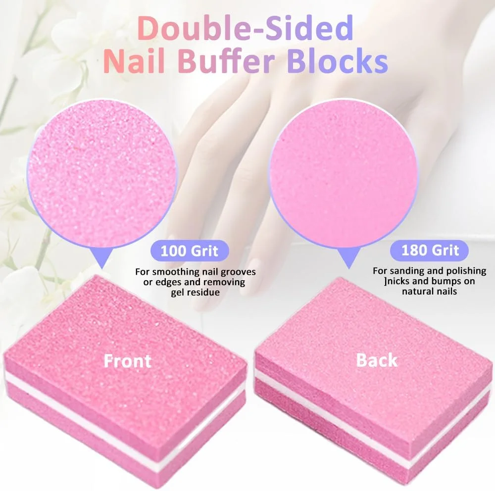 HZXINYI بسته 20 عددی بافر ناخن - بلاک های سمباده بافر، بلاک های پولیش ناخن، فایل ناخن اسفنجی دو طرفه، فایل پولیش ناخن برای سمباده زدن ناخن های ژلی و ناخن های اکریلیک HZXINYI بسته 20 عددی بافر ناخن - بلاک های سمباده بافر، بلاک های پولیش ناخن، فایل ناخن اسفنجی دو طرفه، فایل پولیش ناخن برای سمباده زدن ناخن های ژلی و ناخن های اکریلیک