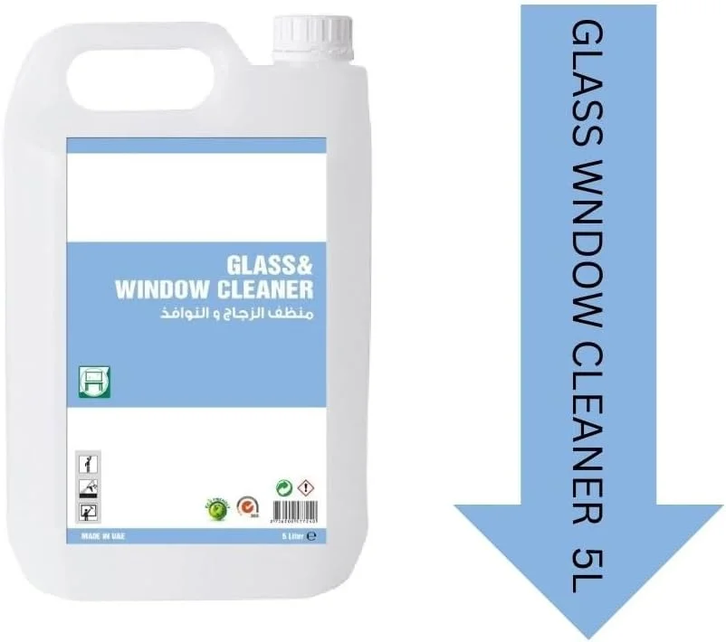 مایع شیشه پاک کن Vsell24 حجم 5 لیتر مناسب برای میز، آینه، پنجره های شیشه ای، یخچال، کابینت آشپزخانه، مبلمان و شیشه های خودرو