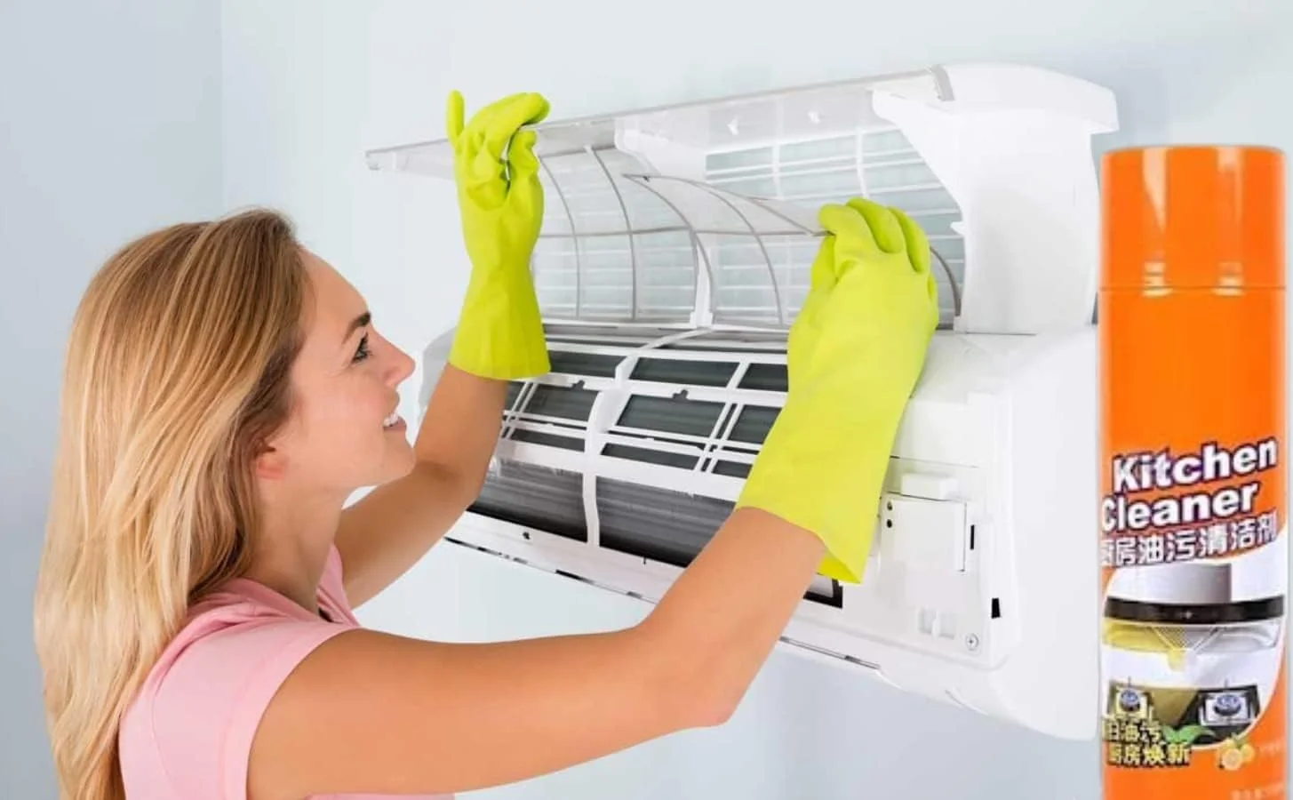 اسپری پاک کننده چند منظوره آشپزخانه VRIKRION | فوم حباب دار | اسپری چربی زدا برای آشپزخانه | پاک کننده لکه های روغن و گریس برای تمیز کننده دودکش | پاک کننده قدرتمند چربی زدای آشپزخانه