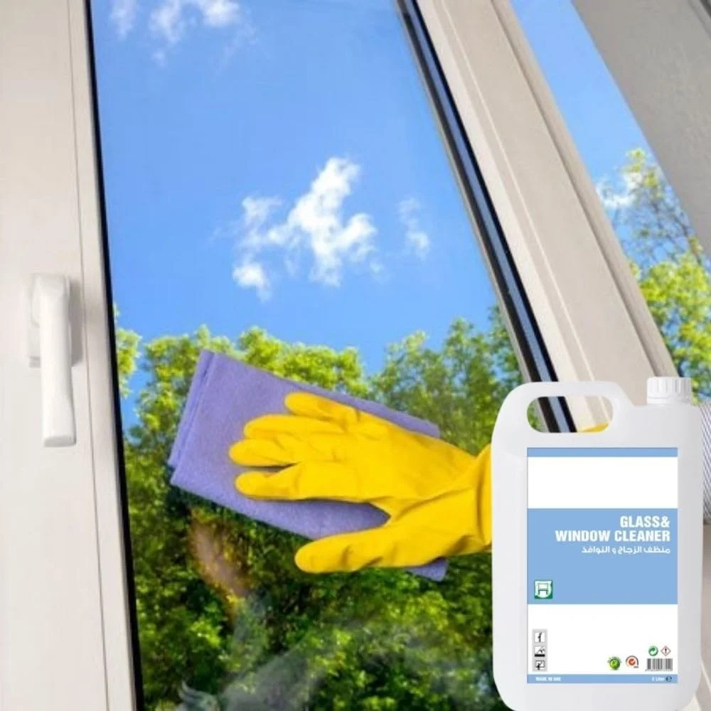 مایع شیشه پاک کن Vsell24 حجم 5 لیتر مناسب برای میز، آینه، پنجره های شیشه ای، یخچال، کابینت آشپزخانه، مبلمان و شیشه های خودرو