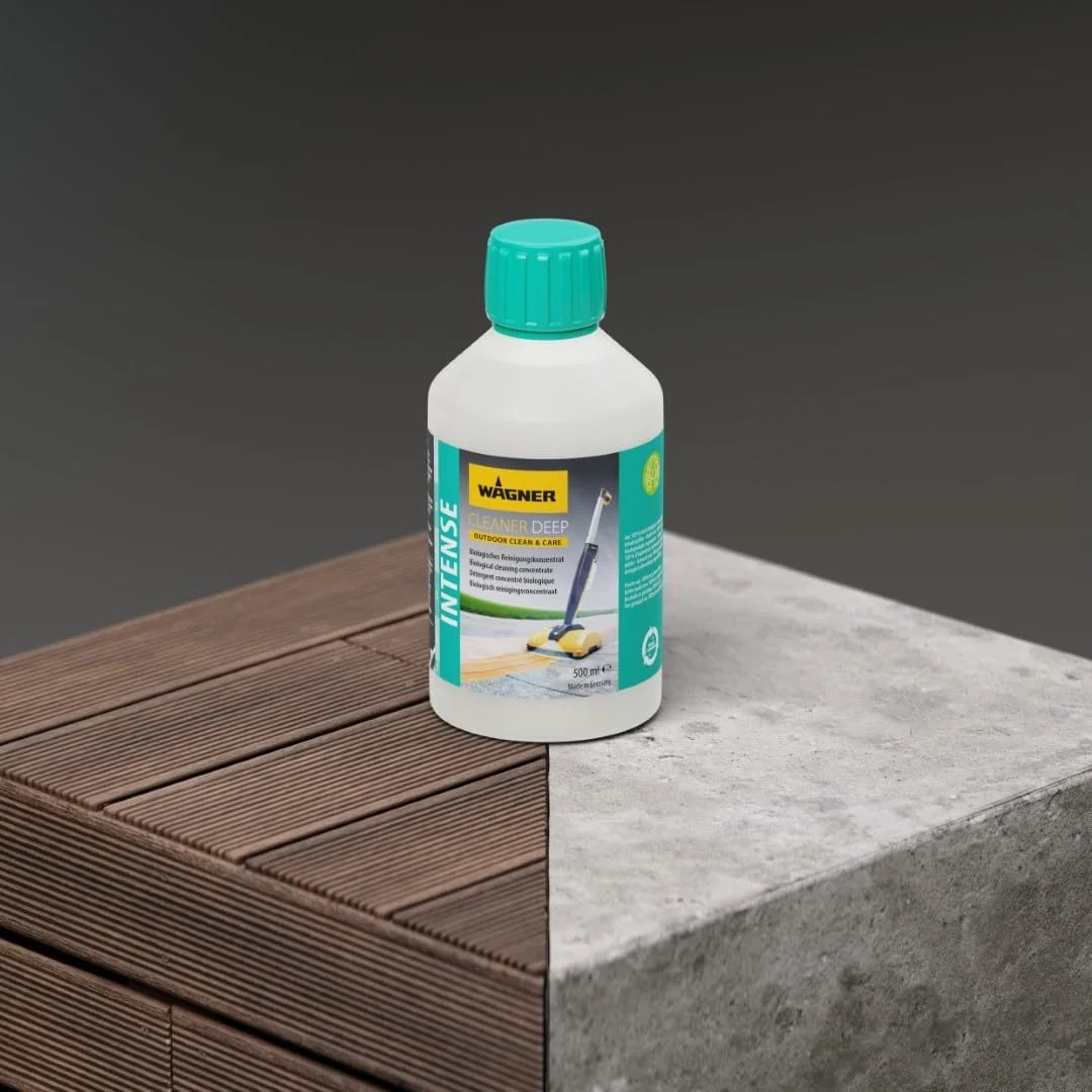 محلول تمیز کننده عمیق واگنر، 500 میلی لیتر - کنسانتره برای تمیز کردن اساسی سطوح چوبی و سنگی در فضاهای بیرونی