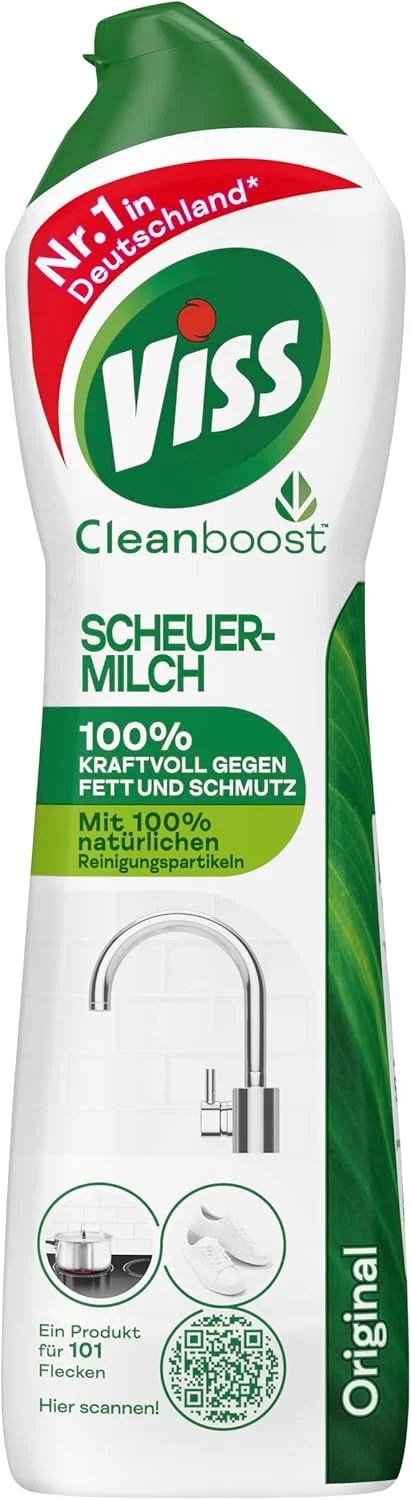 شیر پاک کننده ویث مدل اورجینال، عامل تمیز کننده موثر با ذرات تمیز کننده 100% طبیعی، 500 میلی لیتر، بسته 1 عددی