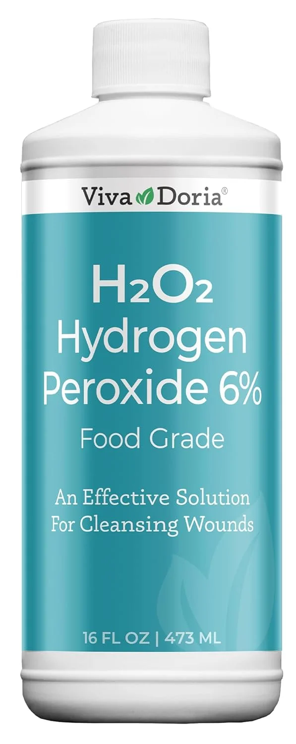 ویوا دوریا پراکسید هیدروژن ۶ درصد، حجم ۲۰، گرید غذایی برای دندان، ۴۷۳ میلی لیتر