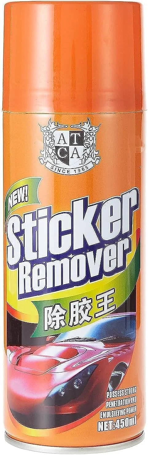 اسپری پاک کننده چسب VersaMarts حجم 450 میلی لیتر - پاک کننده سریع چسب و باقیمانده برای برچسب ها، فیلم رنگ، و سطوح مرمر - رایحه تازه