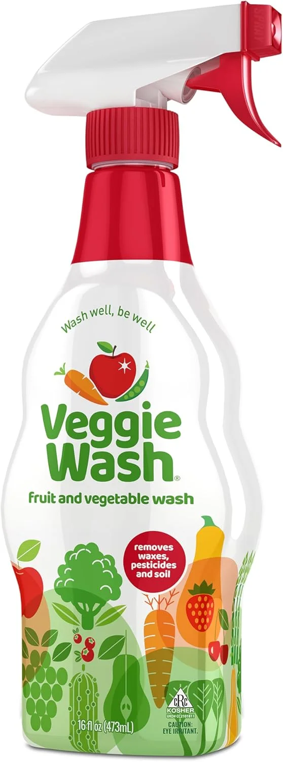 مایع شستشوی میوه و سبزیجات Veggie Wash، بسته شستشو و پاک کننده - اسپری 473 میلی لیتری و مایع 3.7 لیتری (بسته بندی ممکن است متفاوت باشد)