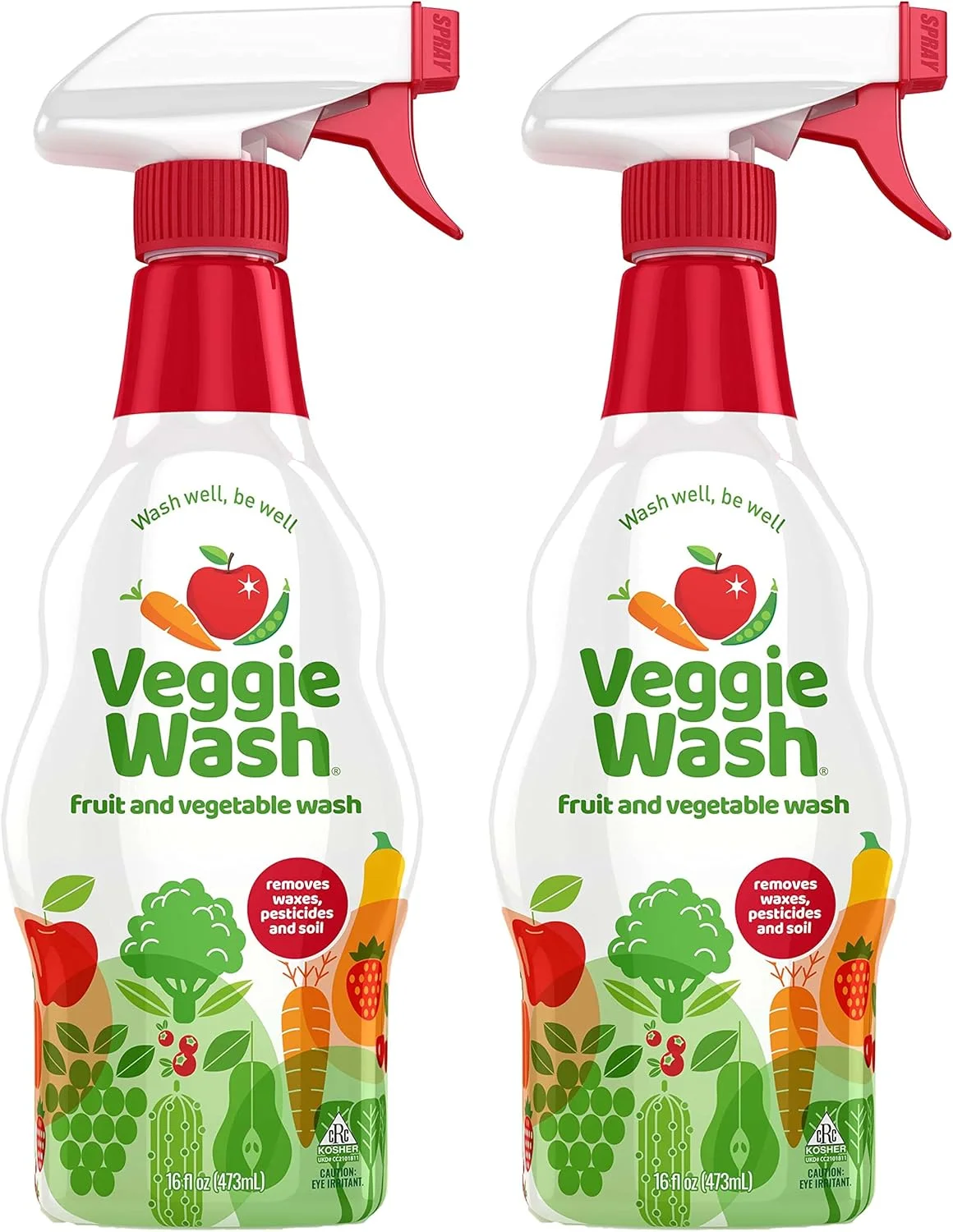مایع شستشوی میوه و سبزیجات Veggie Wash، ۴۷۳ میلی لیتر، بسته 2 عددی