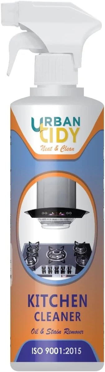 مایع پاک کننده آشپزخانه Urban tidy، پاک کننده لکه روغن، پاک کننده کاشی آشپزخانه، چربی زدا، پاک کننده اجاق گاز، پاک کننده دودکش، پاک کننده سینک ظرفشویی 500 گرمی (بسته 1 عددی)