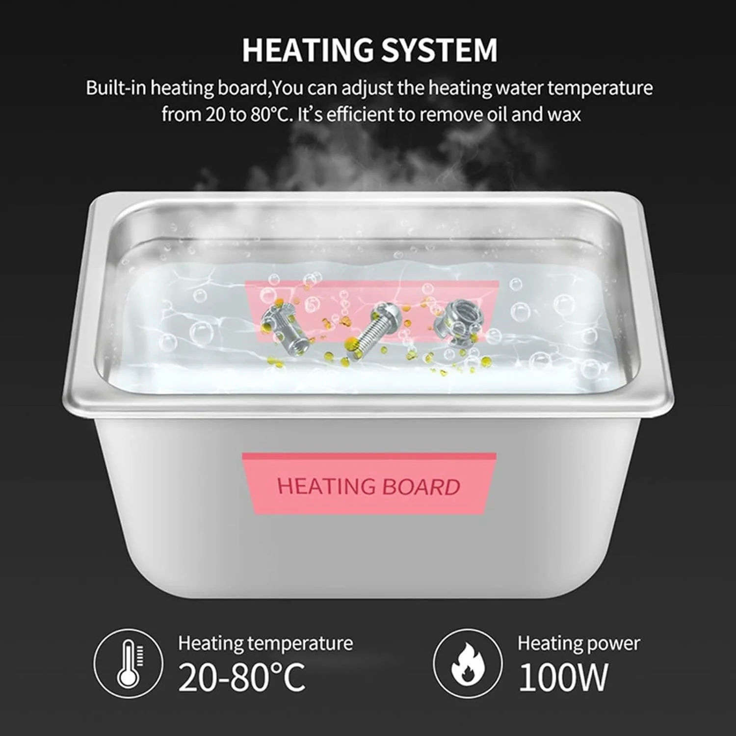 دستگاه تمیز کننده التراسونیک UPIKIT با ظرفیت 30 لیتر، دارای گرمکن و تایمر 0-30 دقیقه، با سیستم تخلیه، برای تمیز کردن بردهای مدار، پیچ های آزمایشگاهی، بلبرینگ ها، قطعات فلزی