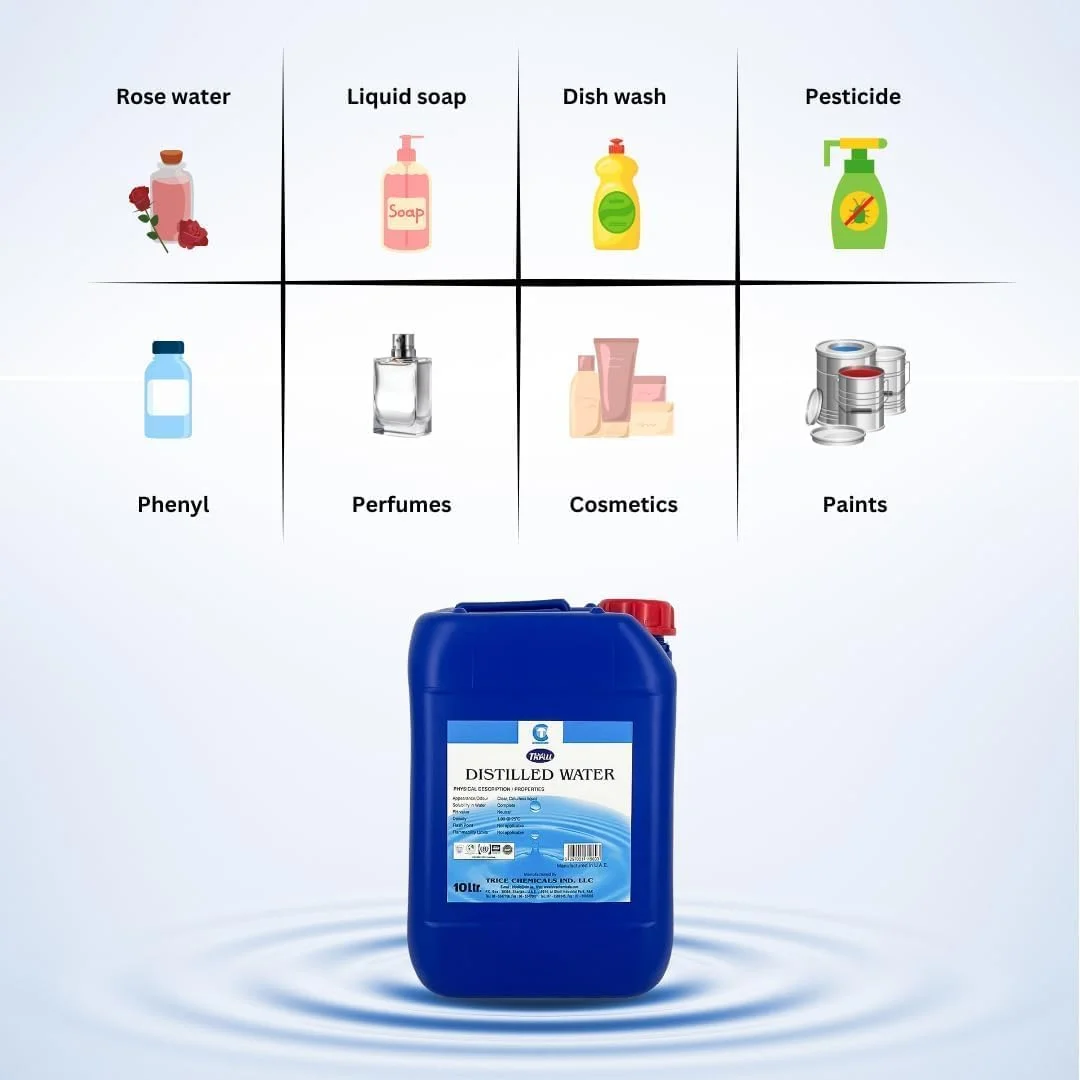 آب فوق خالص چند منظوره برای مصارف خودرو، آرایشی و بهداشتی و صنعتی - بدون مواد معدنی، غیر رسانا، فرمول بدون باقیمانده 10 لیتر