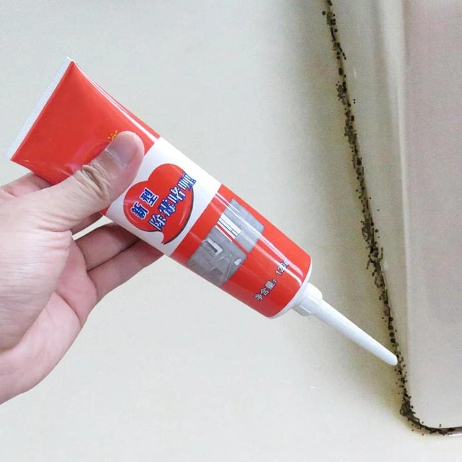 ژل از بین برنده کپک خانگی TYCA، ژل تمیز کننده دوغاب برای نوار ماشین لباسشویی، کاشی دیوار، درزگیر دوغاب حمام، تمیز کننده سینک آشپزخانه