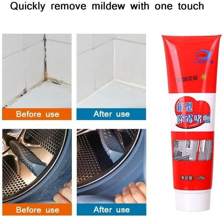 ژل از بین برنده کپک خانگی TYCA، ژل تمیز کننده دوغاب برای نوار ماشین لباسشویی، کاشی دیوار، درزگیر دوغاب حمام، تمیز کننده سینک آشپزخانه