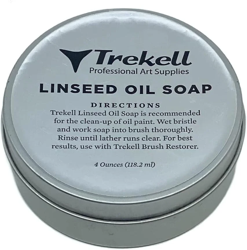 مایع تمیز کننده قلم مو رنگ روغن بر پایه روغن بزرک ترکل - تمیز کننده قلم مو رنگ روغن بدون حلال - تمیز کننده قلم مو رنگ روغن، تمیز کننده قلم مو - تمیز کننده رنگ روغن و صابون قلم مو هنرمند [85 گرم]