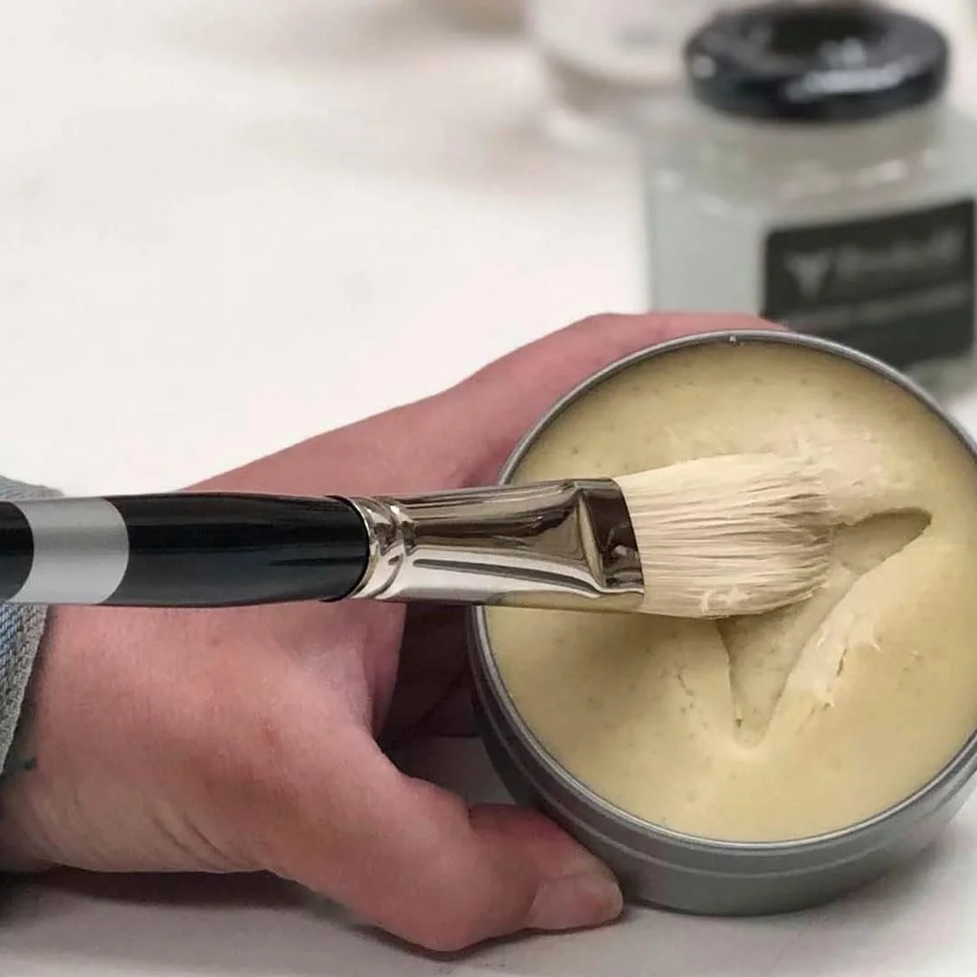 مایع تمیز کننده قلم مو رنگ روغن بر پایه روغن بزرک ترکل - تمیز کننده قلم مو رنگ روغن بدون حلال - تمیز کننده قلم مو رنگ روغن، تمیز کننده قلم مو - تمیز کننده رنگ روغن و صابون قلم مو هنرمند [85 گرم]