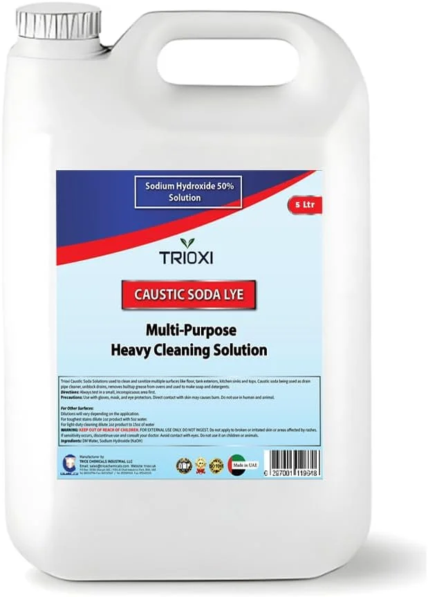 محلول سود سوزآور تریوکسی 5% – پاک کننده قوی 5 لیتری برای تمیزکاری و چربی زدایی سنگین