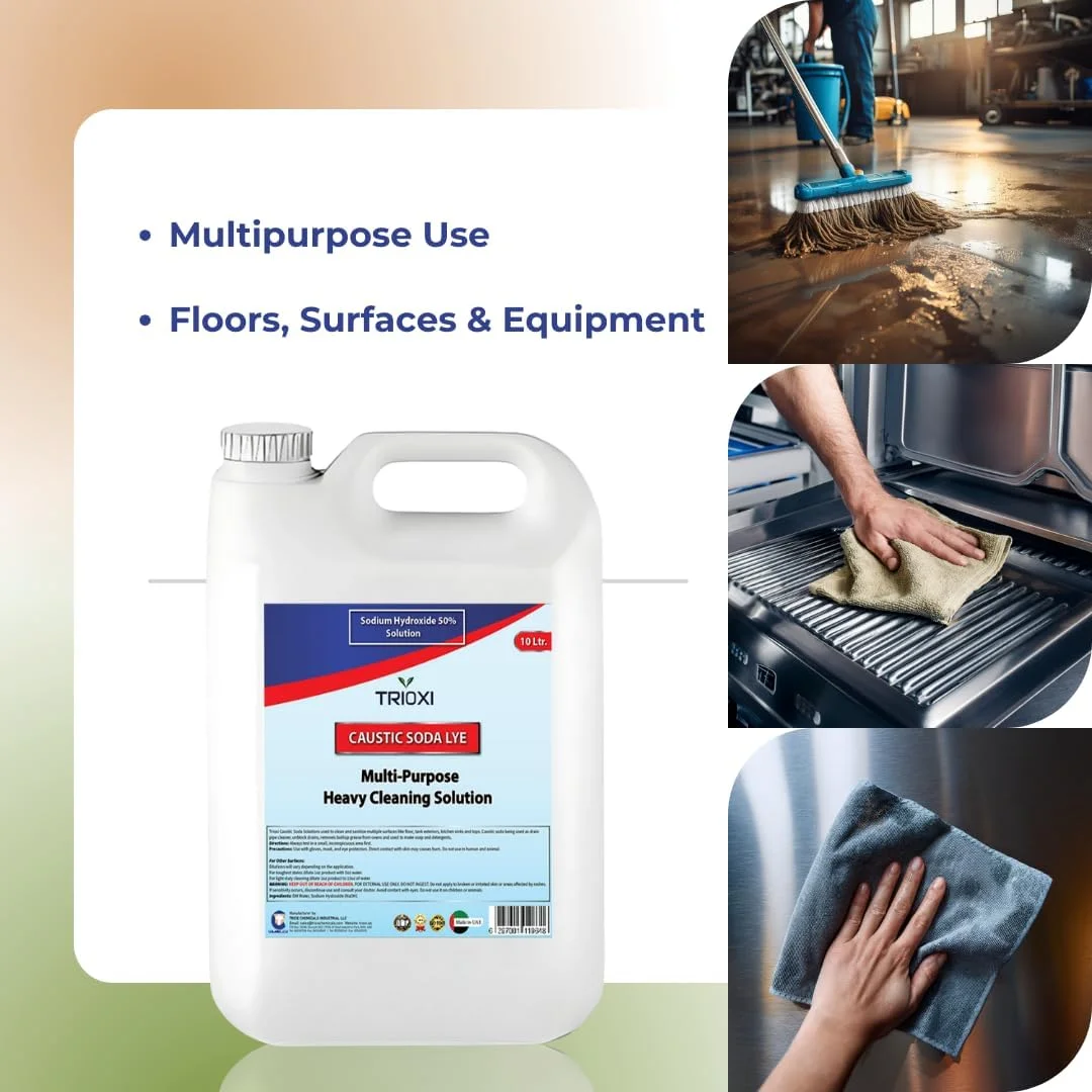 محلول سود سوزآور تریوکسی 5% – پاک کننده قوی 5 لیتری برای تمیزکاری و چربی زدایی سنگین