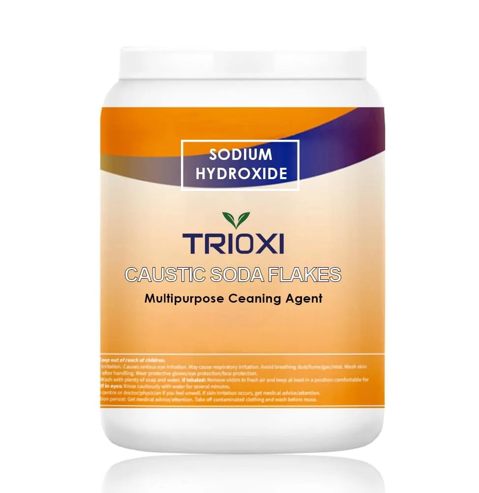 پرک سود سوزآور خالص Trioxi / هیدروکسید سدیم (NaOH) ماده تمیز کننده چند منظوره | مواد آرایشی صابون، ماده سازنده مواد شوینده خانگی 1 کیلوگرم