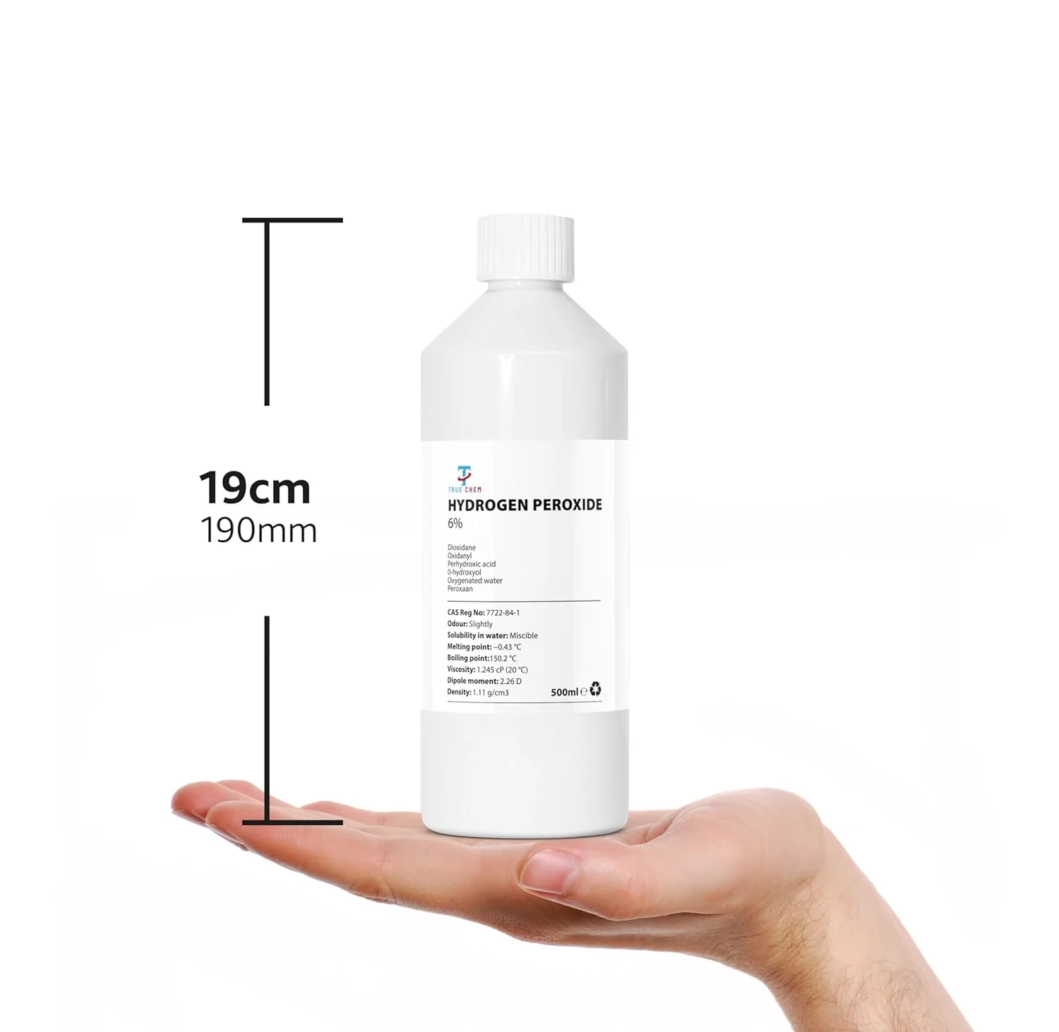 ترو کم - محلول پراکسید هیدروژن 6%، 20 حجمی، 500 میلی لیتر