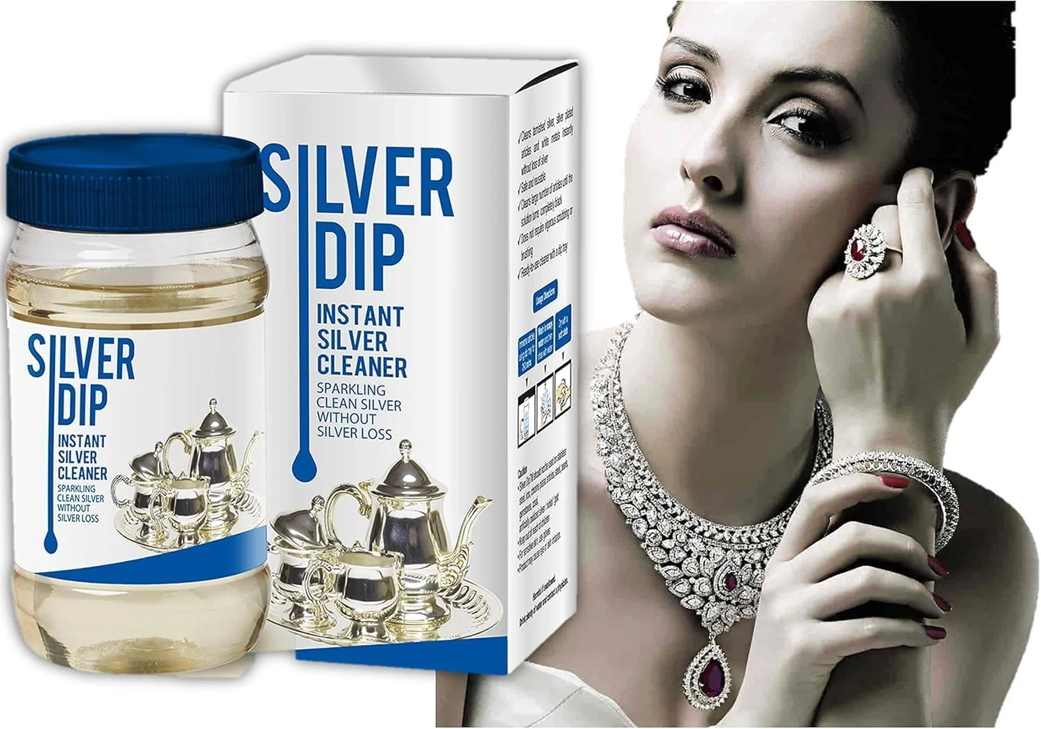 مایع تمیز کننده فوری نقره TKG مناسب برای استفاده در خانه و آشپزخانه، تمیز کننده نقره، تمیز کننده ظروف نقره (پولیش نقره) (HC26) - 300 میلی لیتر