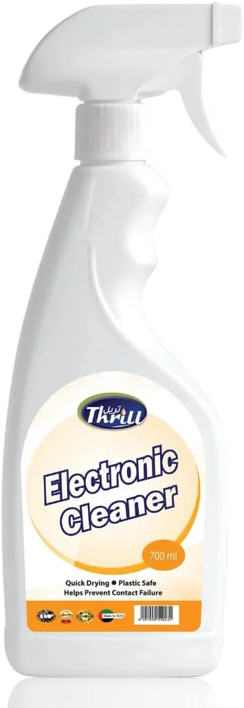 اسپری تمیز کننده الکترونیکی Thrill – تمیز کننده غیر سایشی و ضد الکتریسیته ساکن برای لوازم الکترونیکی و جانبی 700 میلی لیتر