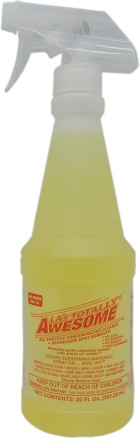 محلول پاک کننده چند منظوره، چربی زدا و لکه بر LA's Totally Awesome - 3 بطری 591 میلی لیتری زرد رنگ
