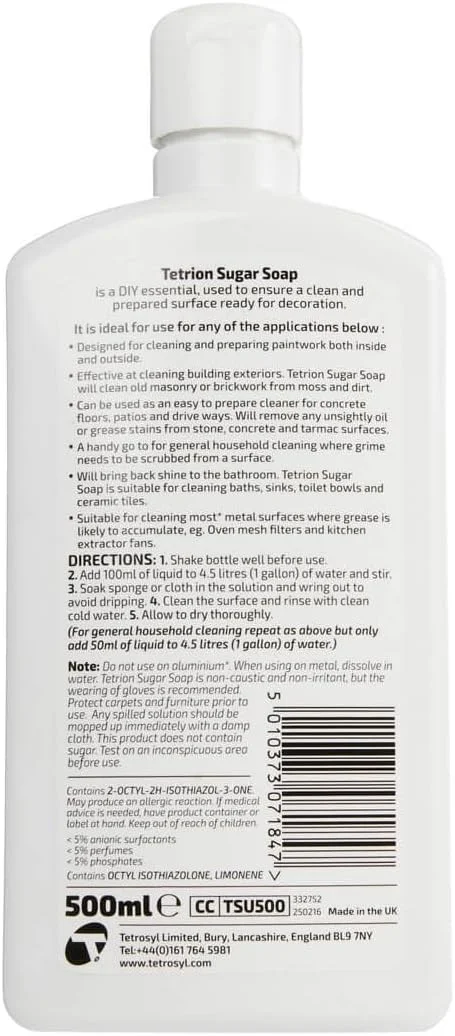 مایع شستشوی سطوح غلیظ تتریون 500 میلی لیتر