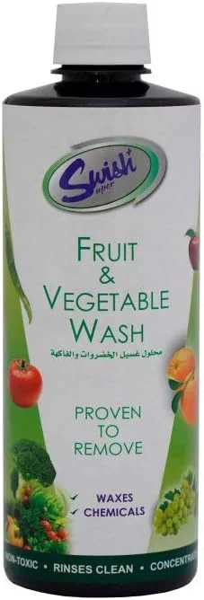 مایع شستشوی میوه و سبزیجات سویش | غیر سمی و ارگانیک، از بین برنده آفت کش ها، موم، کثیفی و باکتری، شستشوی کامل