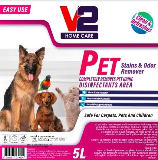 مایع لکه بر و از بین برنده بوی حیوانات خانگی سویش، 5 لیتر + یک عدد اسپری مایع لکه بر و از بین برنده بوی حیوانات خانگی سویش، 5 لیتر + یک عدد اسپری