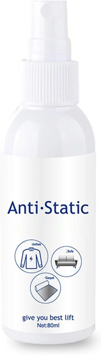 اسپری استاتیک - اسپری 80 میلی لیتری از بین برنده فوری الکتریسیته ساکن مو | نرم کننده پارچه بدون بو با ماندگاری طولانی، لوازم ضد وز برای ملحفه، لباس های مسافرتی