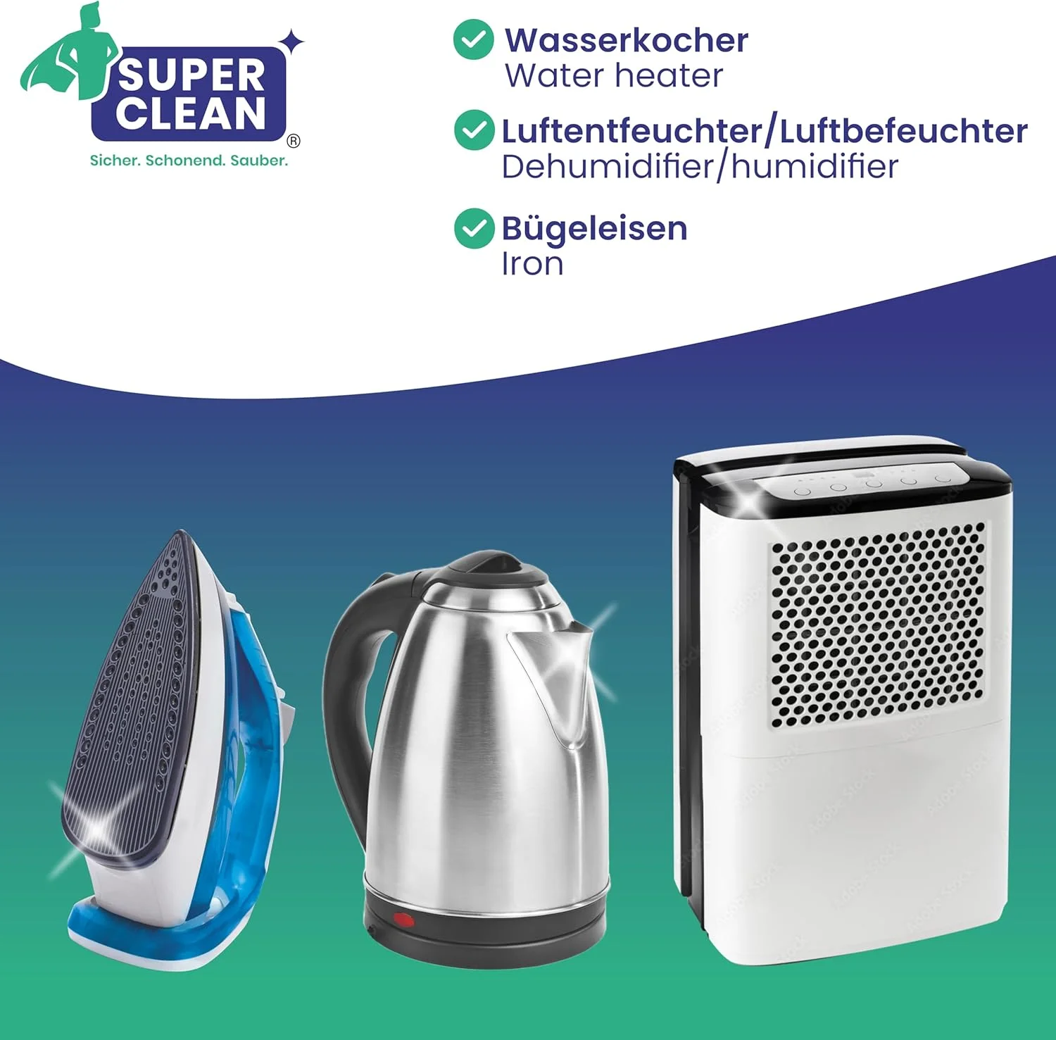 محلول رسوب زدای دستگاه قهوه ساز سوپر کلین 1 × 1000 میلی لیتر