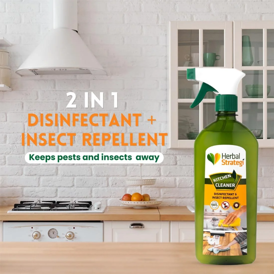مایع پاک کننده چند منظوره آشپزخانه گیاهی استراتژی - 500 میلی لیتر مایع پاک کننده چند منظوره آشپزخانه گیاهی استراتژی - 500 میلی لیتر