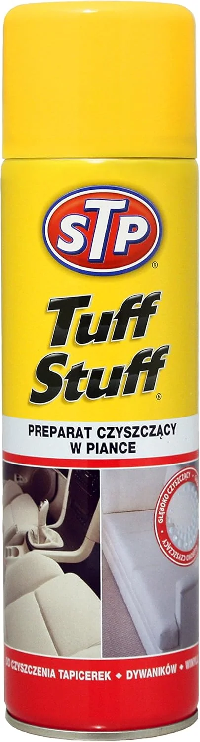 اسپری فوم پاک کننده چند منظوره STP Tuff Stuff حجم 500 میلی لیتر، پاک کننده عمیق با عملکرد فوم برای از بین بردن هرگونه آلودگی یا لکه، سطوح را به ظاهر اصلی خود باز می گرداند، ساخت انگلستان