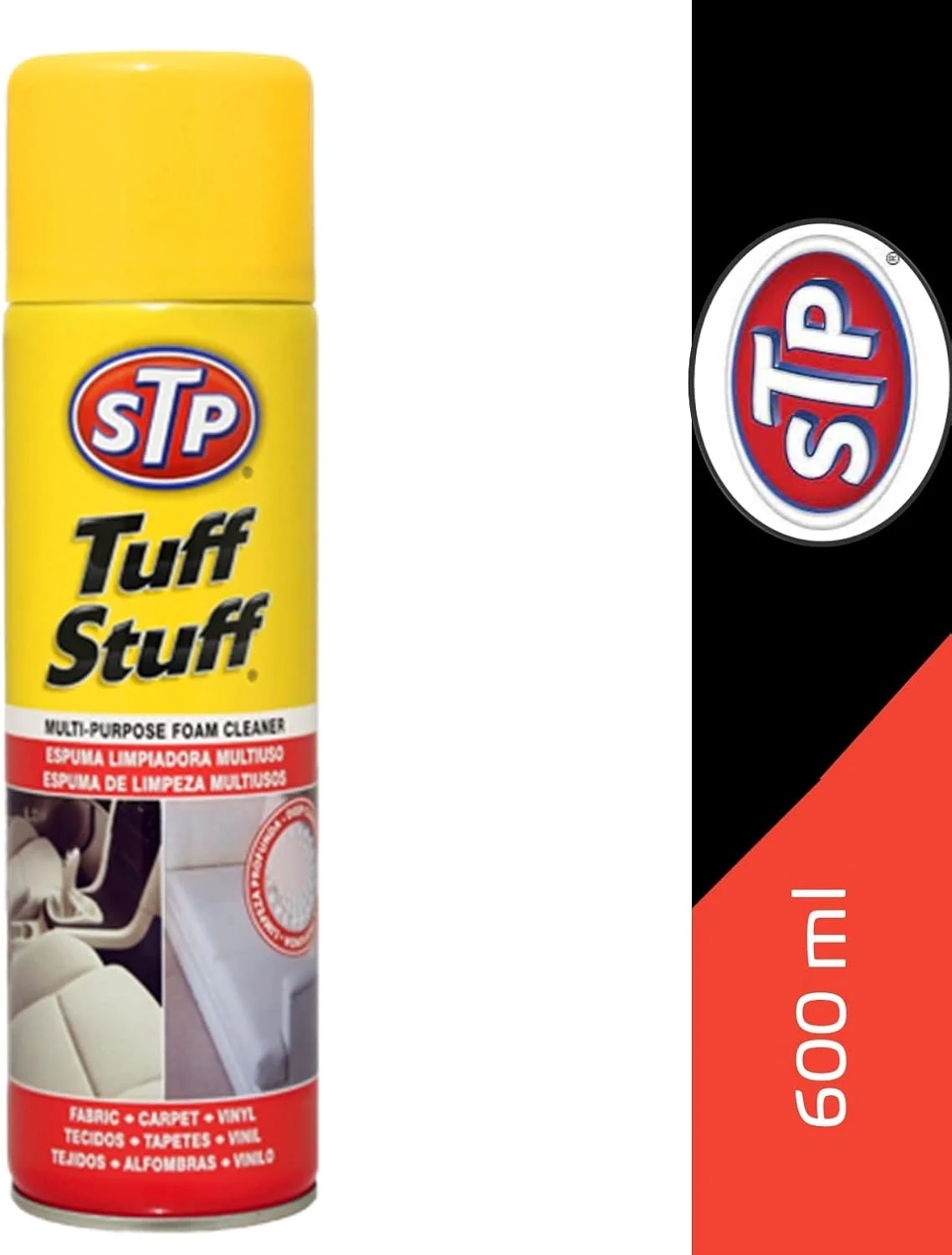 اسپری فوم پاک کننده چند منظوره STP TUFF Stuff: ایده آل برای تمیز کردن هر سطح قابل شستشو یا رنگ شده - بسته 2 عددی