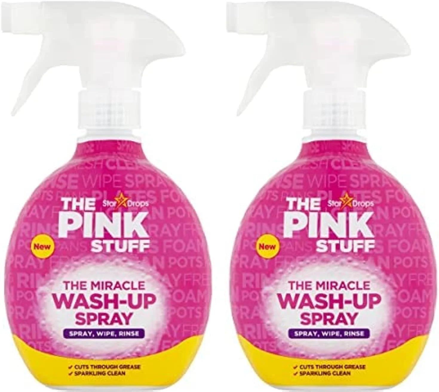استار دراپس - پینک استاف - اسپری شستشوی معجزه آسا (بسته 2 عددی اسپری شستشو)