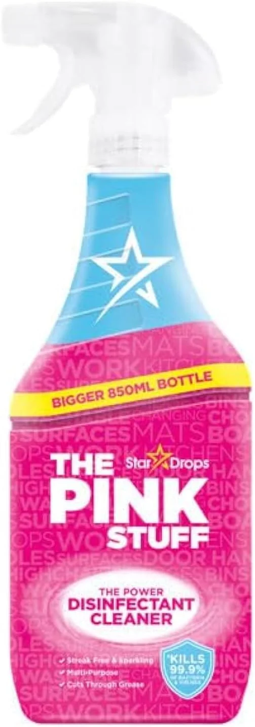 اسپری ضدعفونی کننده چند منظوره The Pink Stuff Stardrops، بدون ایجاد لکه، 850 میلی لیتر