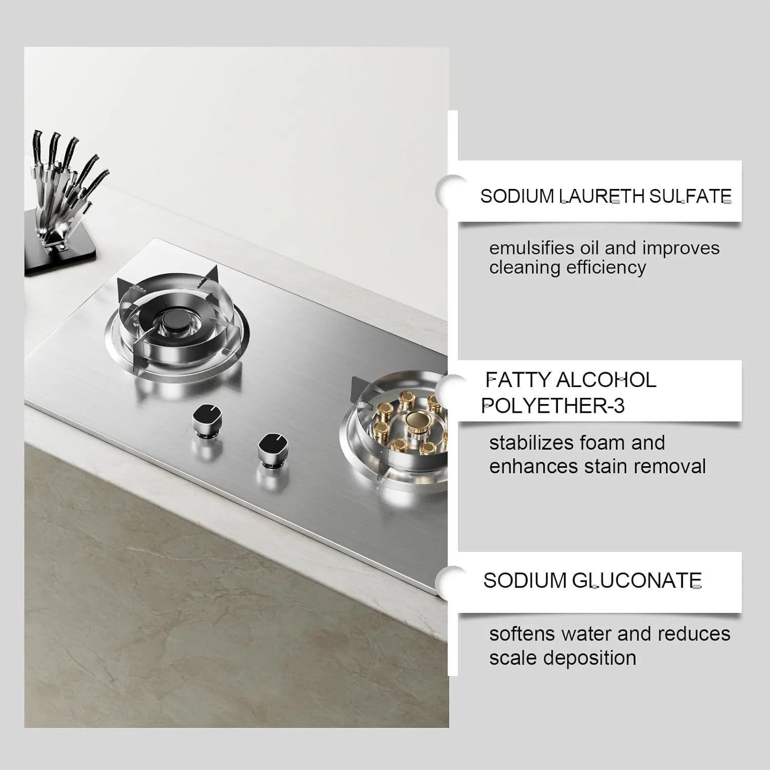 اسپری تمیز کننده استیل ضد زنگ، اسپری تمیز کننده همه منظوره، اسپری ضد عفونی کننده چند منظوره، تمیز کننده آشپزخانه و حمام، دستمال اسفنجی، از بین برنده اثر انگشت و جرم و کثیفی بدون کدر کردن