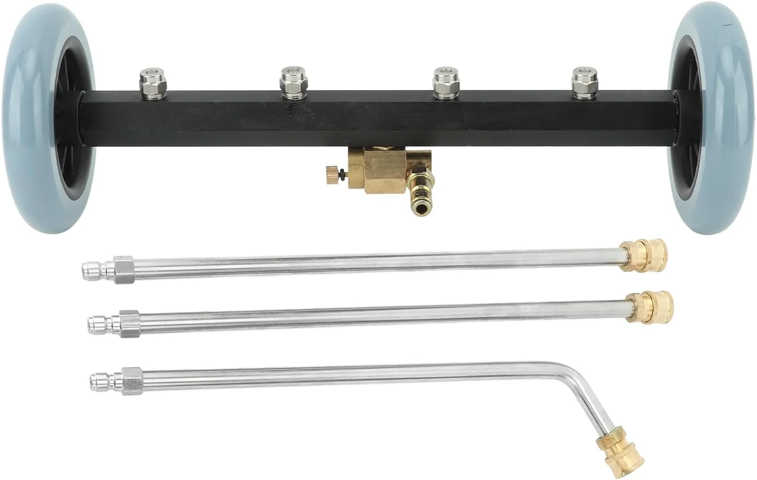 برس آب شوی زیرشویی خودرو از جنس استیل و برنج با فشار 4000 PSI و اتصال سریع