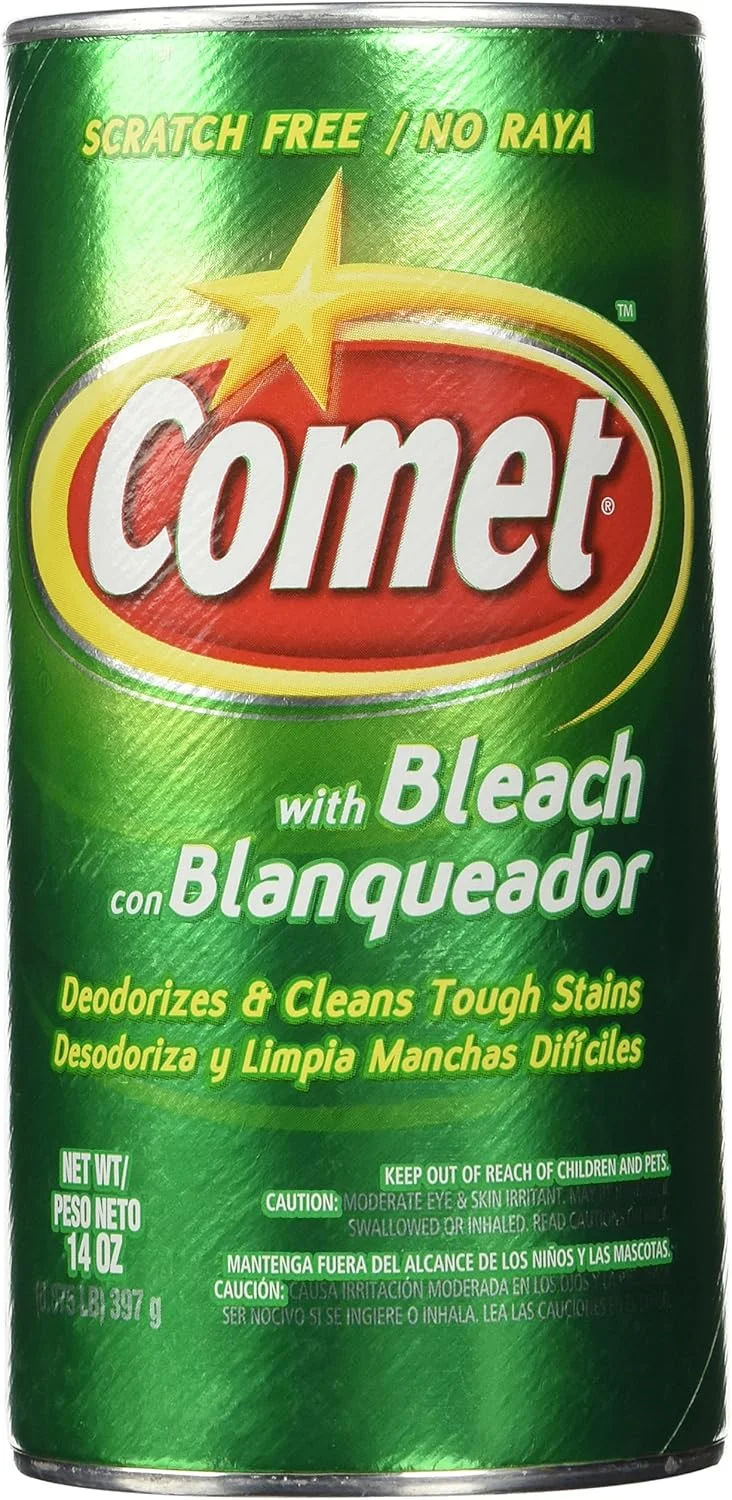 پودر پاک کننده کامت Spic And Span با سفید کننده (بدون ایجاد خراش) وزن خالص 396 گرم