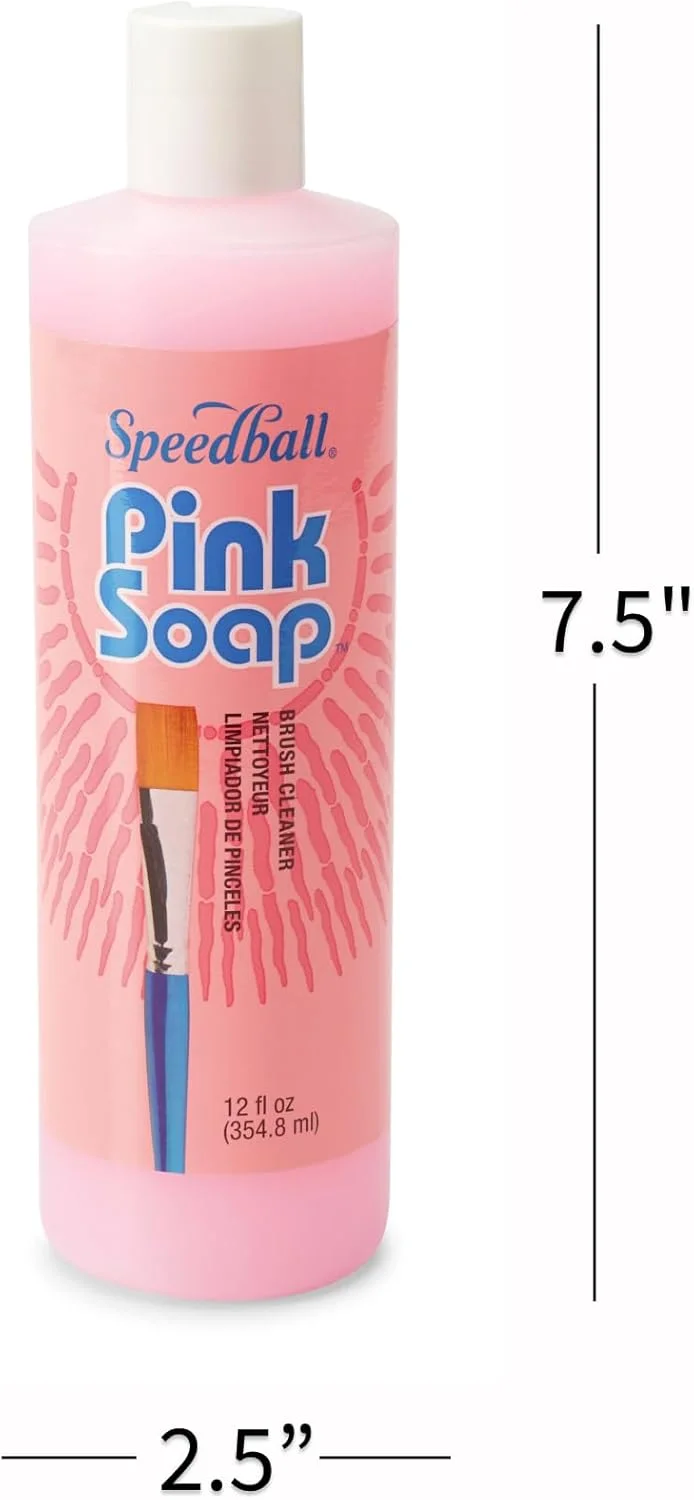 مایع تمیز کننده و نرم کننده برس پینک سوپ Speedball، 355 میلی لیتر (00132-66)