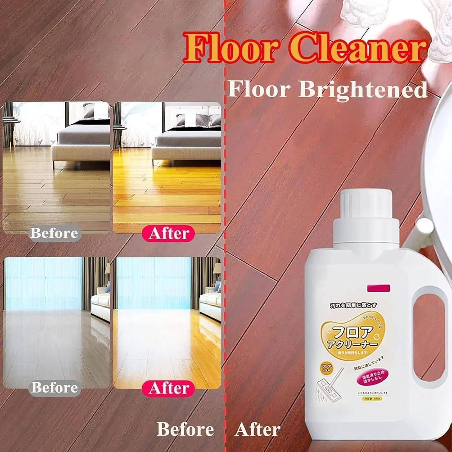 مایع تمیز کننده کف سرامیک سولوبریلو، سولوبریلو لیمپا پیزو 5 لیتری کنسانتره، پاک کننده قوی آلودگی کف چوبی، براق کننده و پولیش دهنده مناسب تی کشیدن، خشک شدن سریع و ضد لغزش، 500 میلی لیتر (2 عدد)