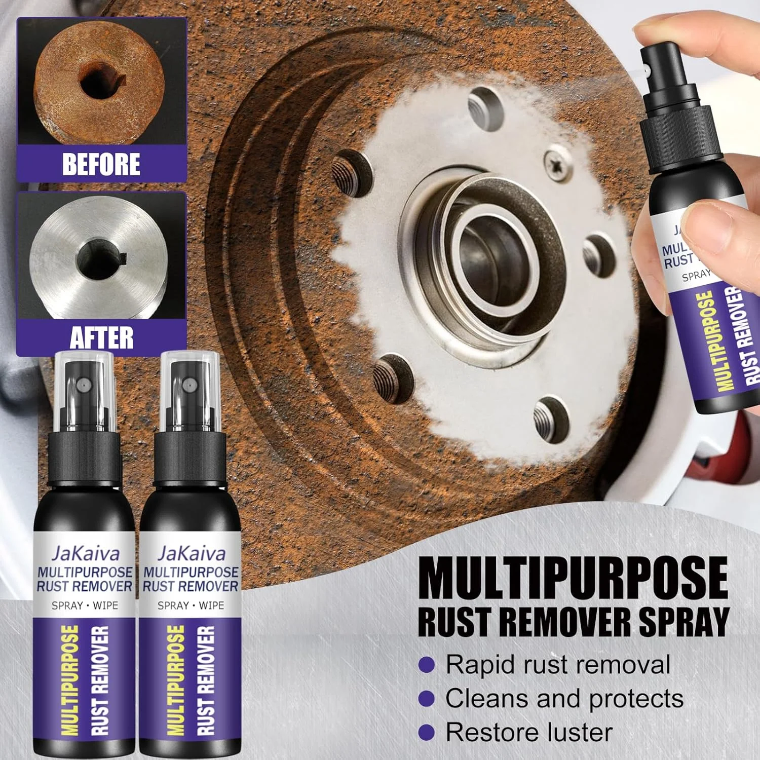 اسپری چند منظوره زنگ بر Sofenthiss، اسپری چند منظوره زنگ بر، اسپری زنگ بر برای فلز، لکه بر زنگ آهن (2 عدد)