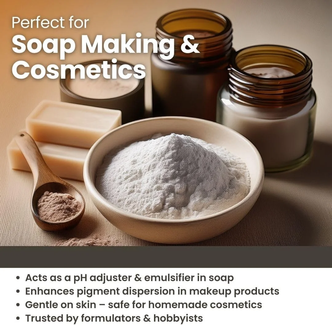 کربنات سدیم سبک (سودا اش) Na2CO3 تری اکسی، مناسب برای صابون سازی، محصولات آرایشی، و عامل تولید مواد شوینده خانگی، 750 گرم