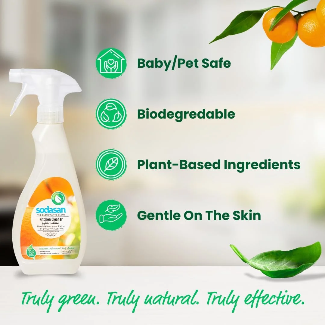 مایع پاک کننده آشپزخانه سوداسان 100% طبیعی 500 گرم