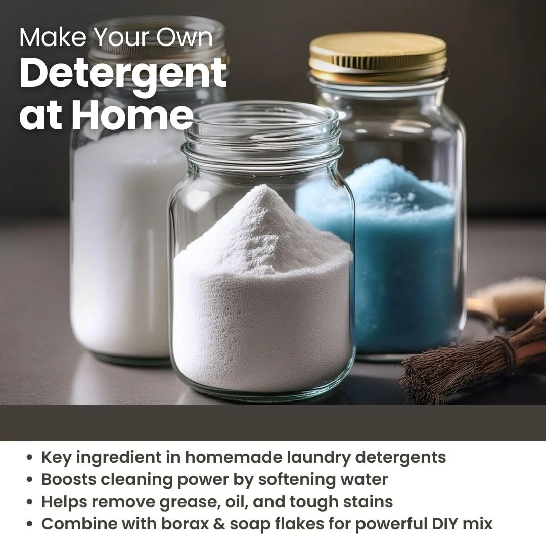 کربنات سدیم سبک (سودا اش) Na2CO3 تری اکسی، مناسب برای صابون سازی، محصولات آرایشی، و عامل تولید مواد شوینده خانگی، 750 گرم