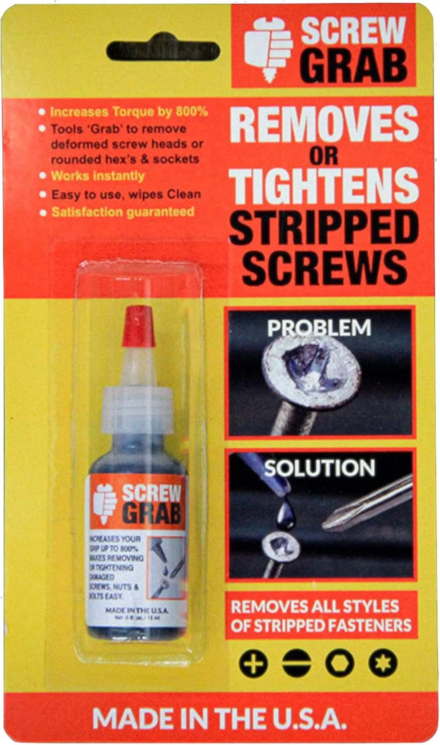 Solder-It - ژل اصطکاک ScrewGrab - کمک به گرفتن سرهای پیچ آسیب دیده - 0.5 fl. Oz