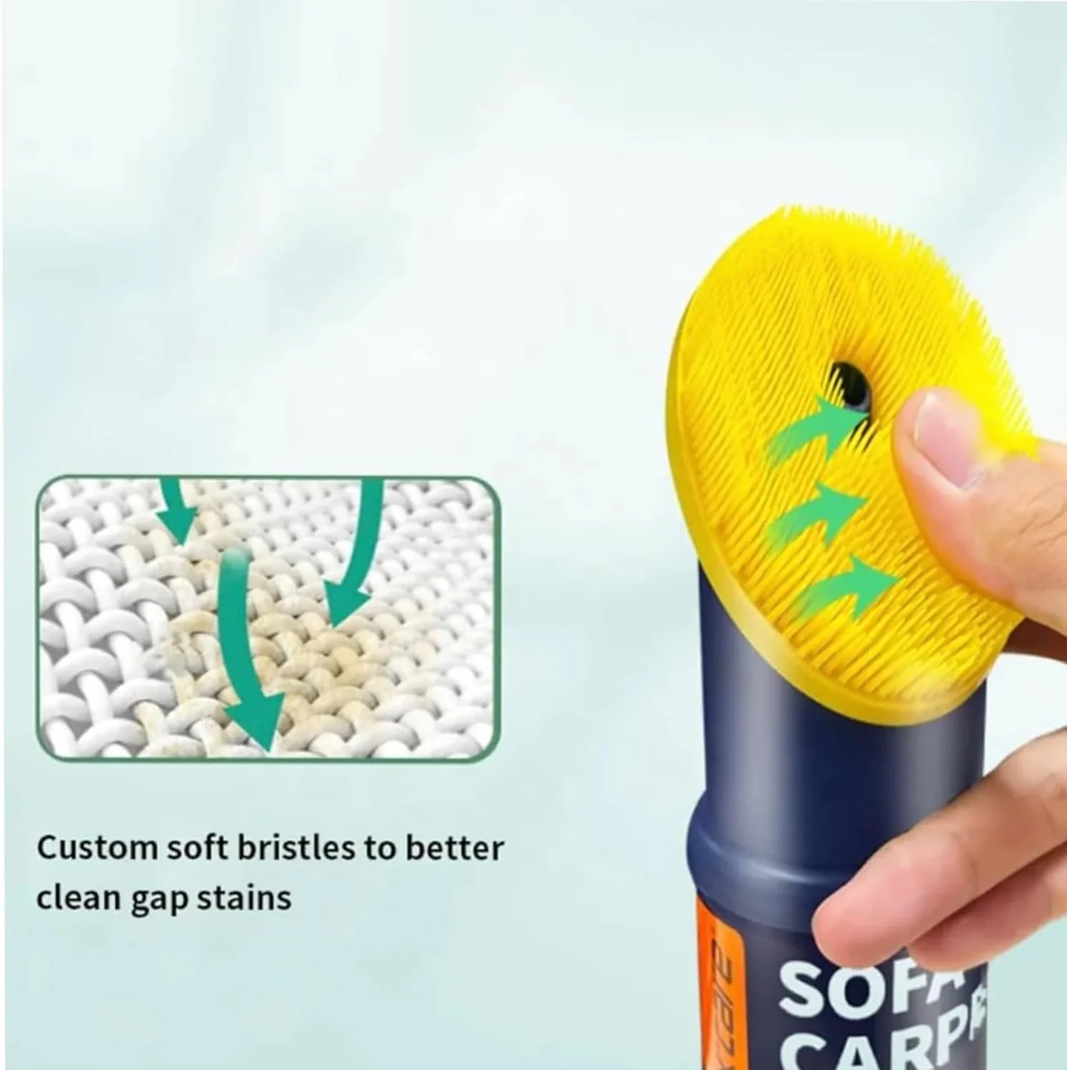 محلول تمیز کننده مبل و فرش 300 میلی لیتر - بسته 2 عددی مناسب برای پارچه، چرم و کفش، اسپری تمیز کننده مبل و فرش - تمیز کننده عمیق سطوح مختلف