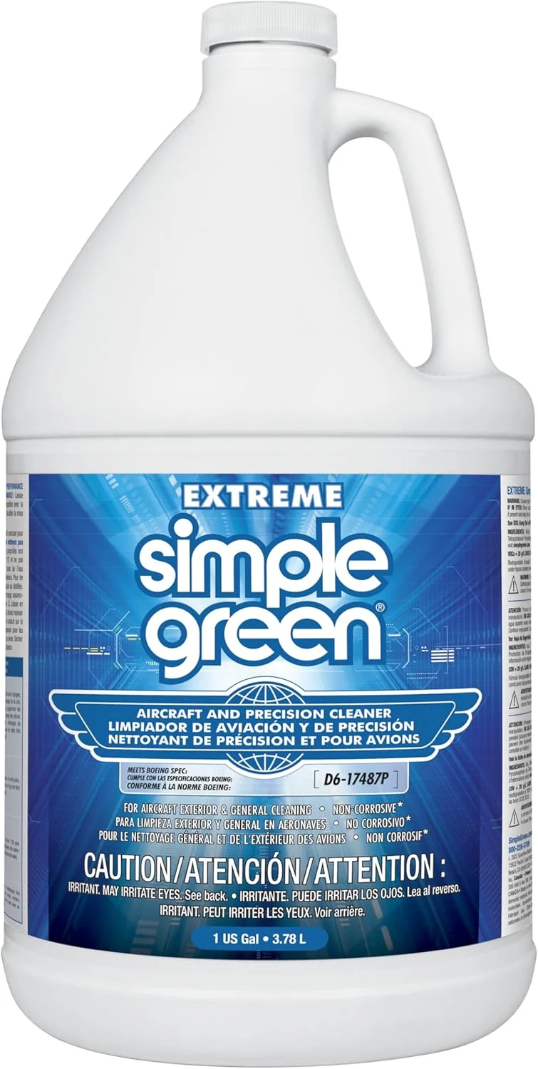 مایع پاک کننده قوی هواپیما و قطعات دقیق سیمپل گرین مدل 13406 حجم 1 گالن نسخه اصلی