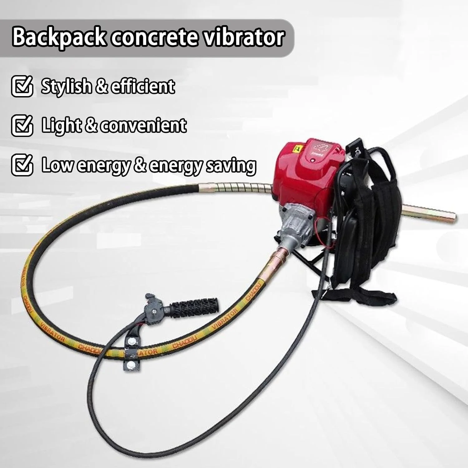 ویبراتور بتن بنزینی، ویبراتور بتن 4 زمانه، ابزار ویبره بتن موتور دار، برای ویبره کردن بتن سیمانی، میله شفت 8 فوت/ 10 فوت/ 11 فوت/ 13 فوت (3 متر/10 فوت) ویبراتور بتن بنزینی، ویبراتور بتن 4 زمانه، ابزار ویبره بتن موتور دار، برای ویبره کردن بتن سیمانی، میله شفت 8 فوت/ 10 فوت/ 11 فوت/ 13 فوت (3 متر/10 فوت)