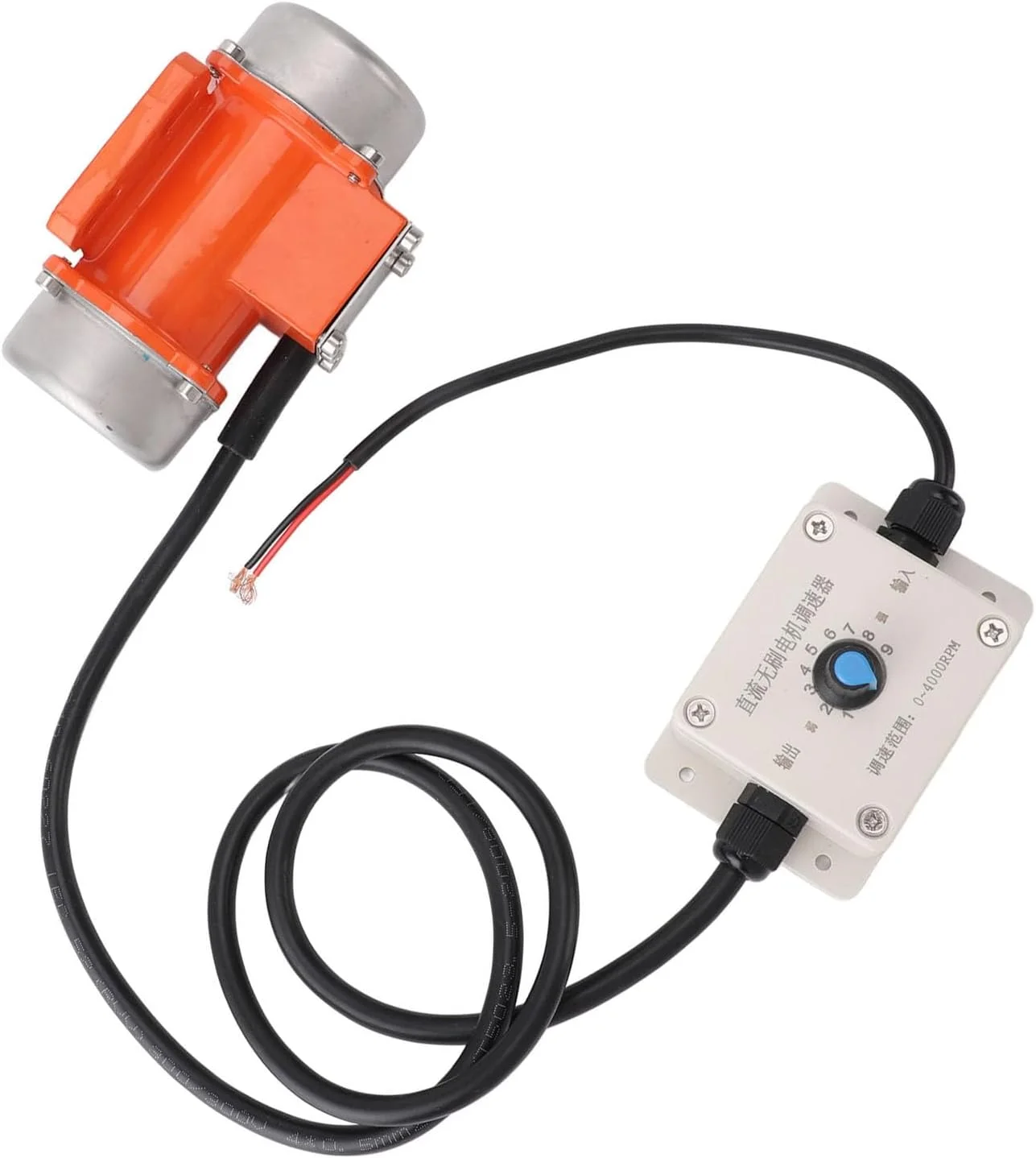 موتور ویبراتور بتن با کنترل کننده سرعت DC 24V بدون جاروبک IP65 آلیاژ آلومینیوم موتور ویبره برقی بتن (40W)